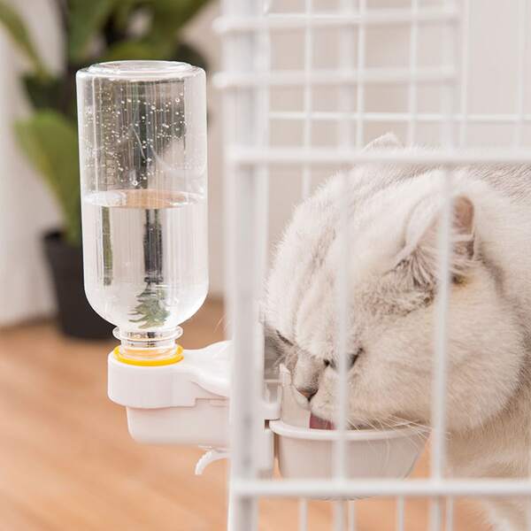 

1pc Hanging Pet Water Feeder, White