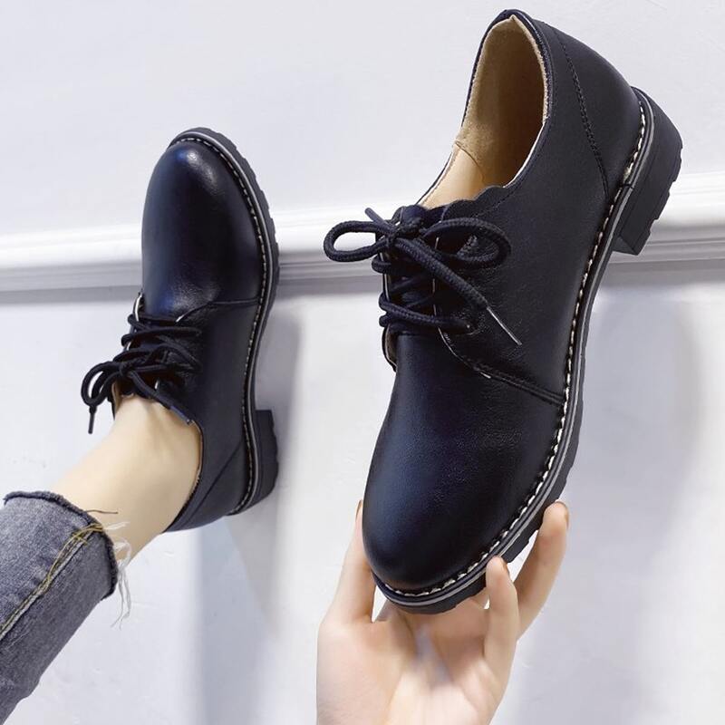 

Lace-up Front Oxfords, Black