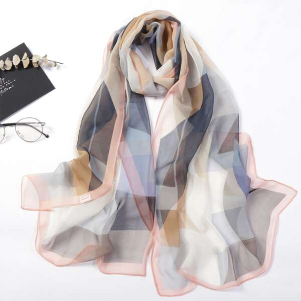 

Geo Print Scarf, Multicolor