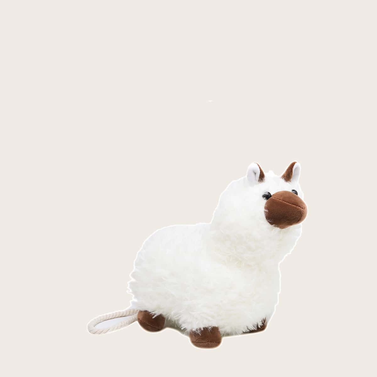 

Cartoon Fluffy Crossbody Bag, White