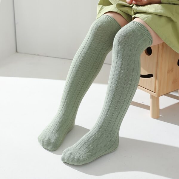 

Girls Solid Ribbed Tight, Mint green
