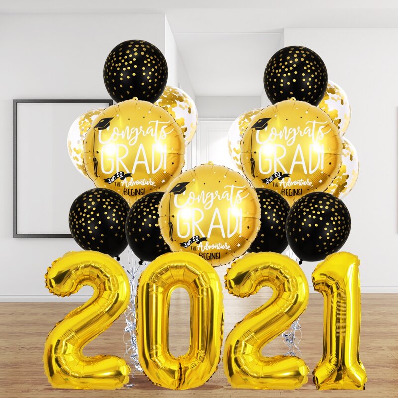 

1set 2021 Graduation Party Balloon, Multicolor