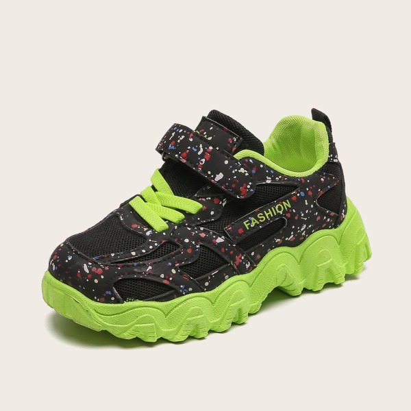 

Boys Mesh Panel Chunky Sneakers, Green