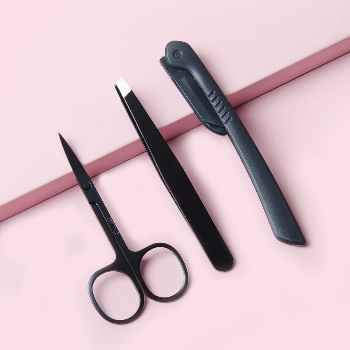 

3pcs Eyebrow Trimming Set, Black