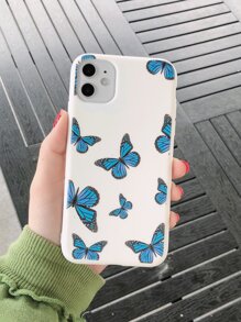 Coque de téléphone à imprimé papillon - Multicolore - Voir 1