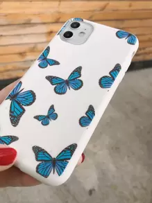 Coque de téléphone à imprimé papillon - Multicolore - Voir 5