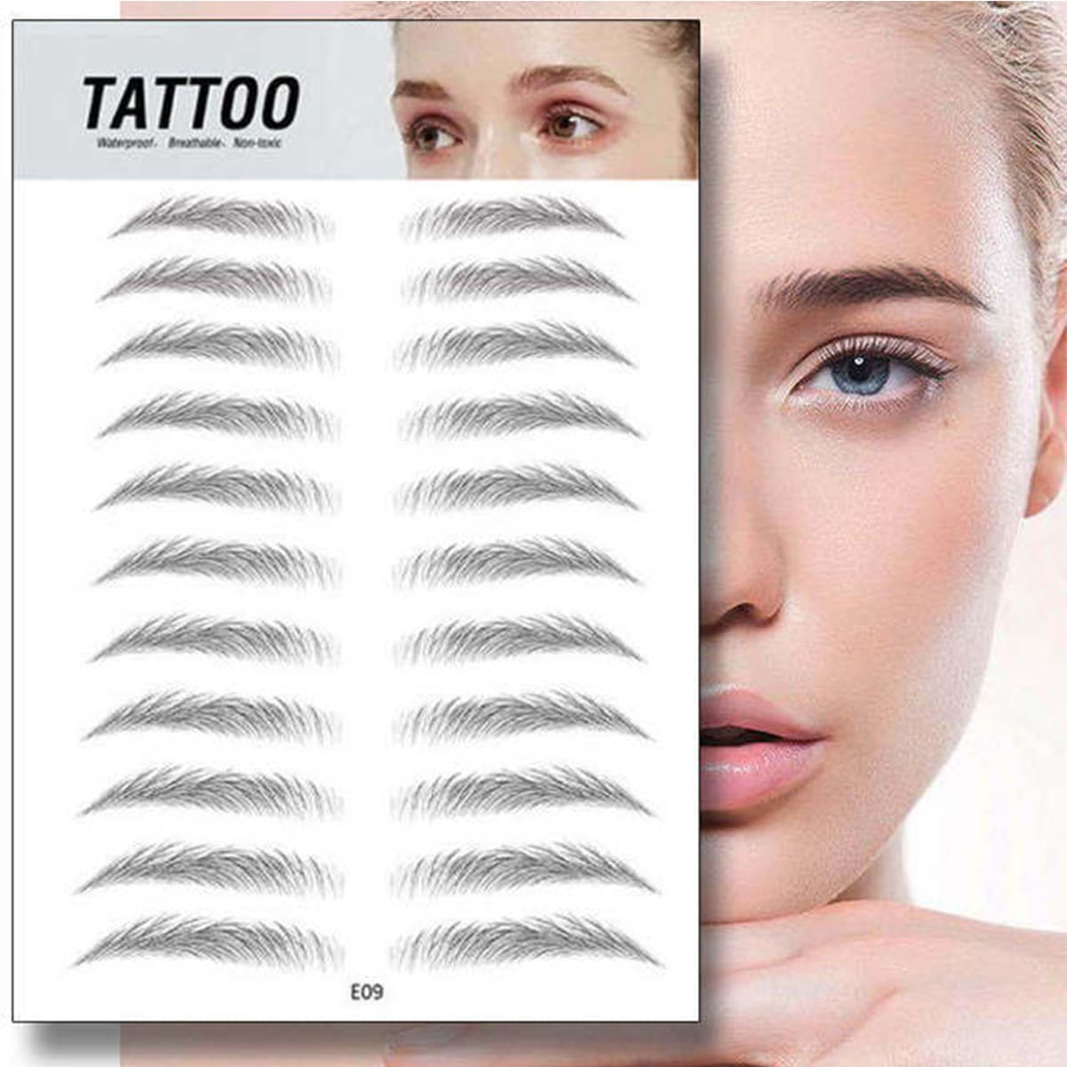 

11pairs Eyebrow Sticker, Black