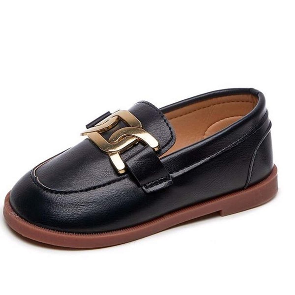 

Toddler Girls Chain Decor Loafers, Black