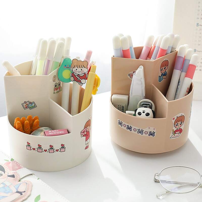 

1pc Round Pen Holder, Multicolor
