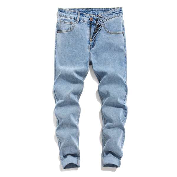 

Men Snow Washed Skinny Jeans, Light wash
