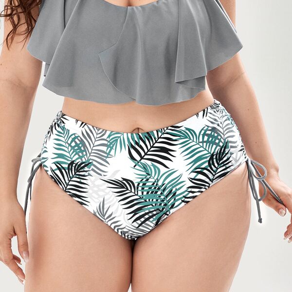 

Plus Tropical Tie Side Bikini Panty, Multicolor