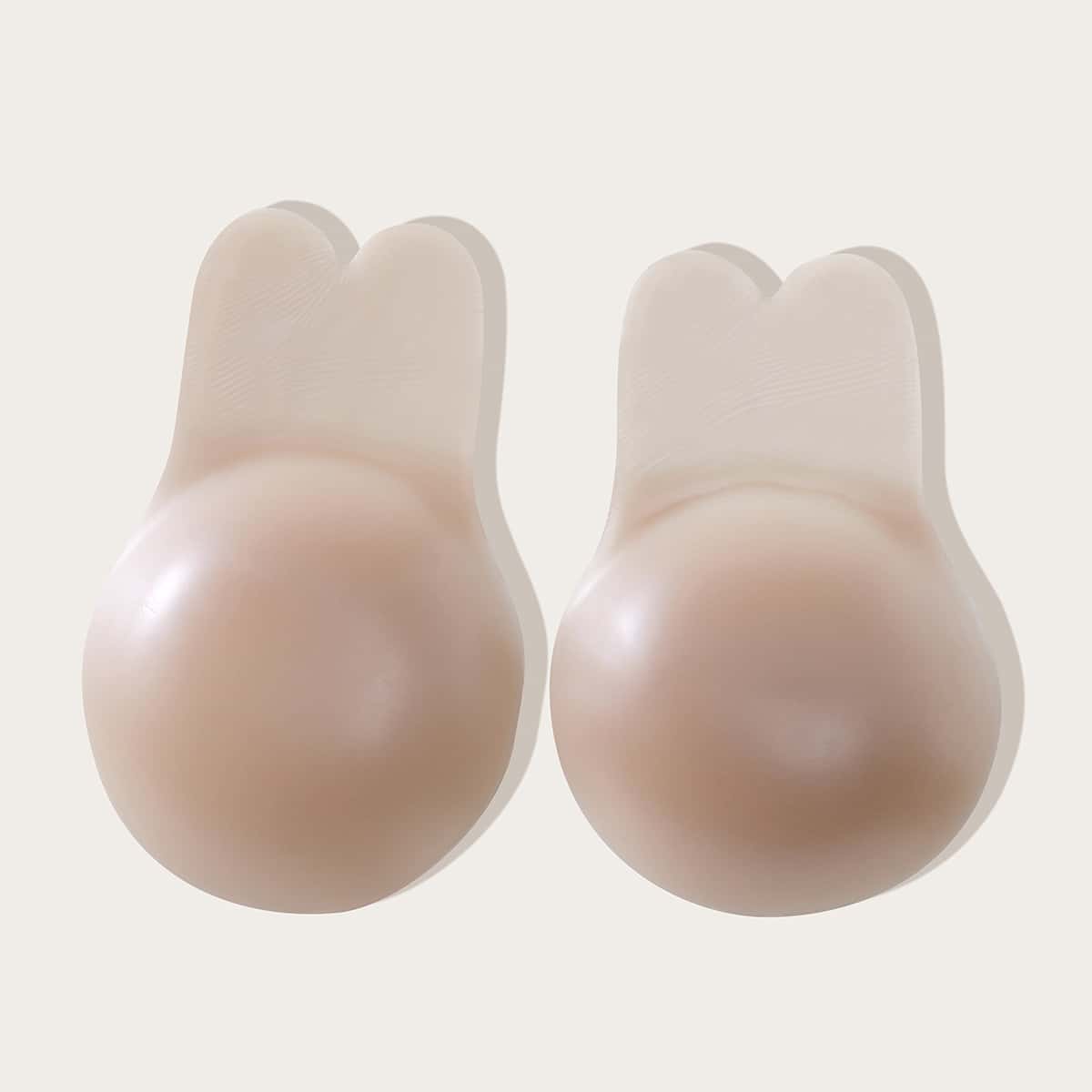 

1pair Rabbit Ear Design Nipple Cover, Coffee brown