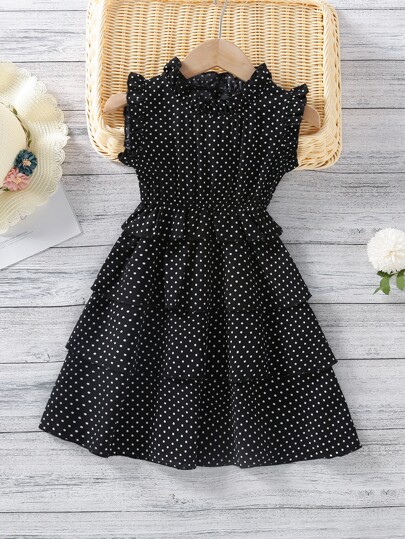 ★2025SS新作★EXPIRED GIRL★Frill Dot Dress Amazon.com: Toddler Girls Ruffled Sleeve Off Shoulder Love