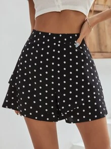 Quần short phân lớp Chấm bi Giải trí - màu đen - Xem 4