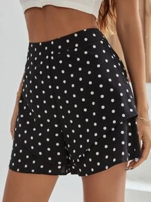 Quần short phân lớp Chấm bi Giải trí - màu đen - Xem 6