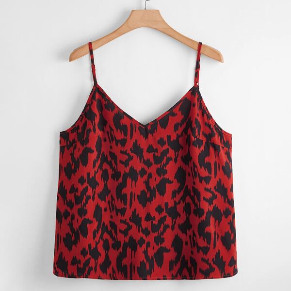 

Plus Allover Print Cami Top, Multicolor
