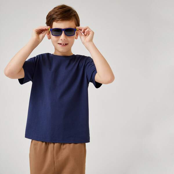 

Boys Solid Tee, Navy blue