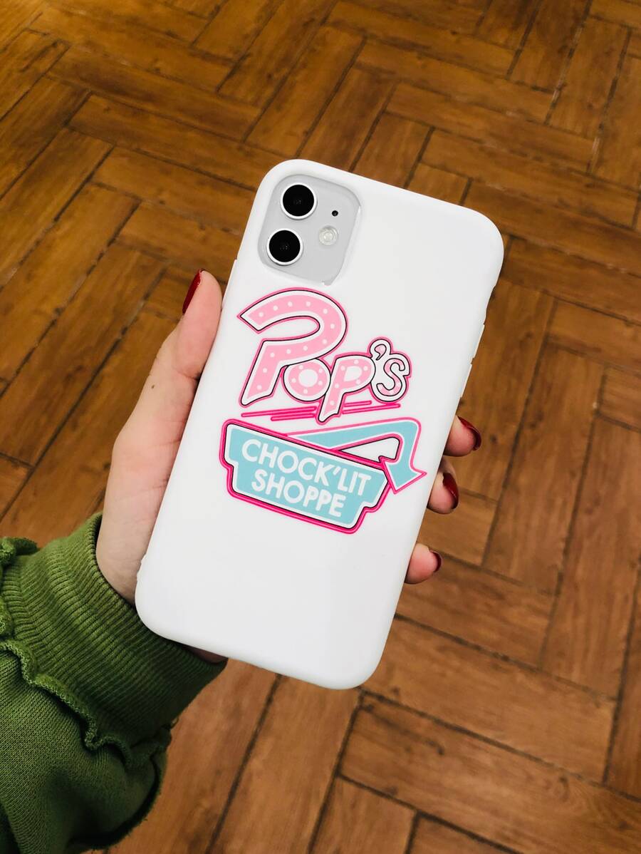 Letter Graphic Phone Case - Multicolor - View 1