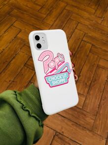 Letter Graphic Phone Case - Multicolor - View 3