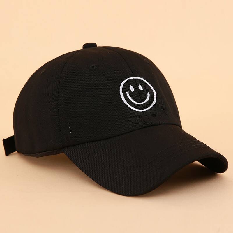 

Cartoon Embroidery Baseball Cap, Black