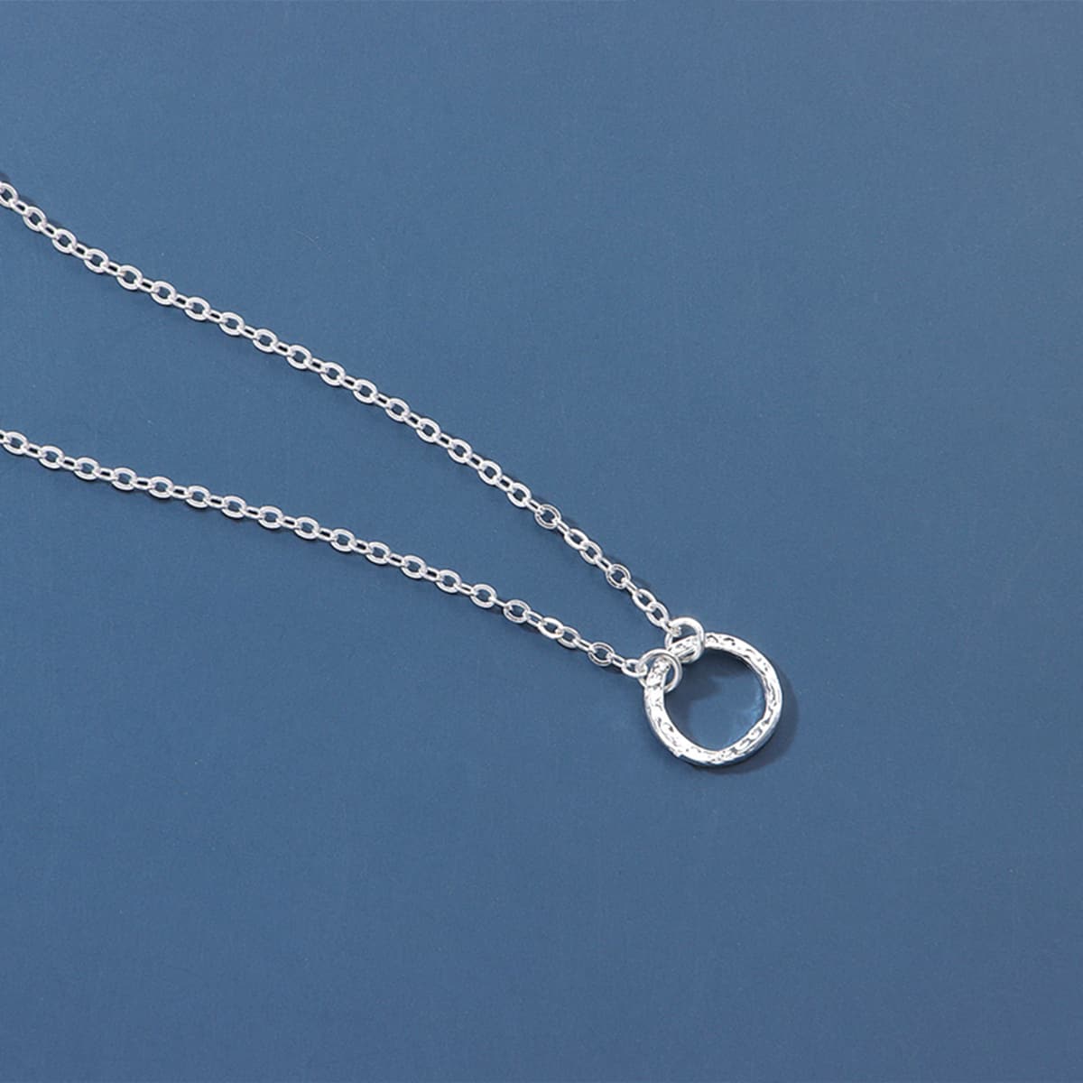 

Geo Pendant Necklace, Silver