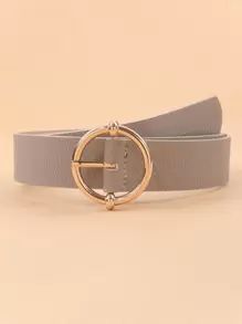 Round Buckle Belt