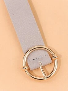 Round Buckle Belt