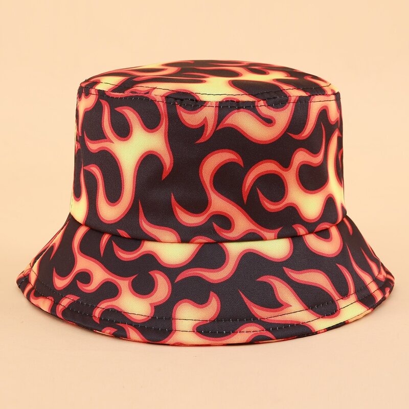 

Fire Print Bucket Hat, Multicolor