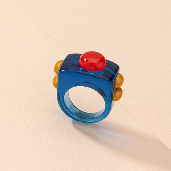 

Simple Resin Ring, Blue