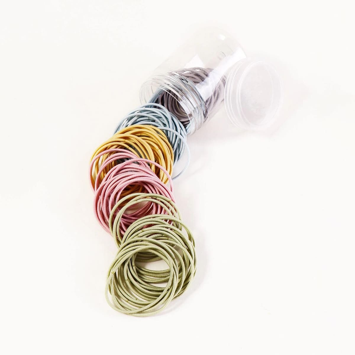 

100pcs Colorful Hair Tie, Multicolor