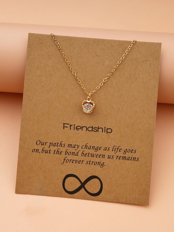 Collier à pendentif zircone cubique