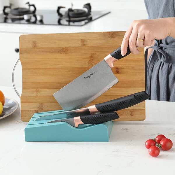 

1pc Kitchen Knife Stand, Blue