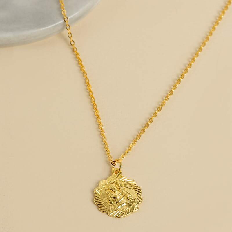 

Figure Pendant Necklace, Gold