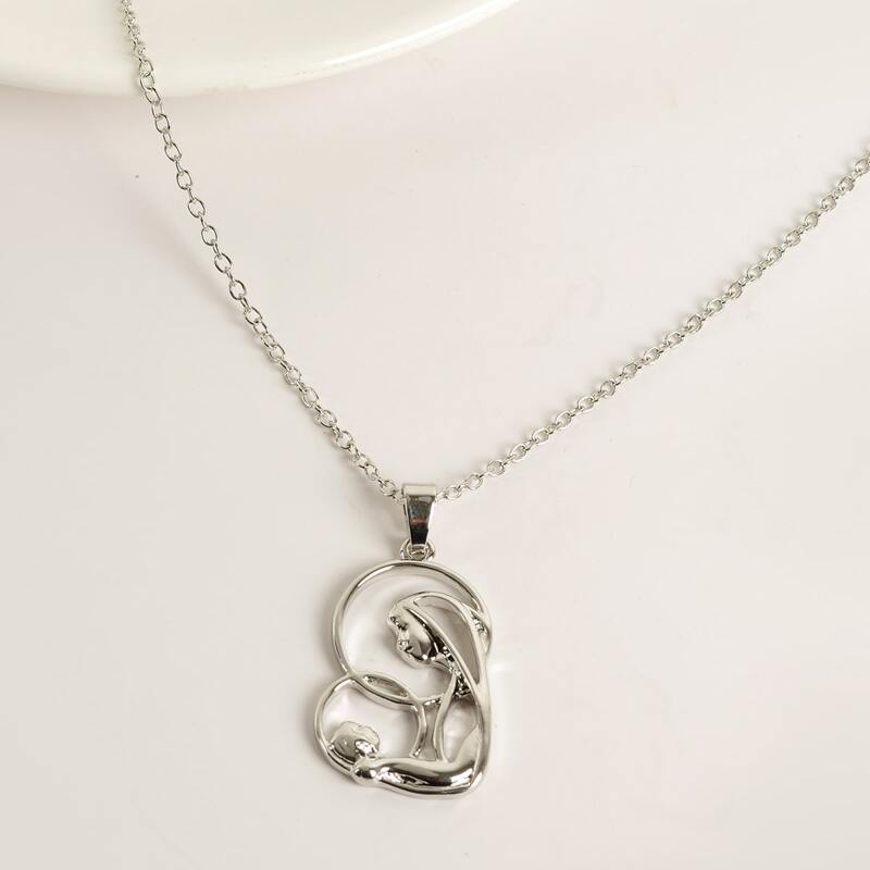 

Figure Pendant Necklace, Silver