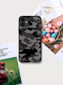 迷彩圖案手機殼 - 黑色 - 查看 2