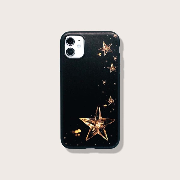

Star Bulb Phone Case, Black