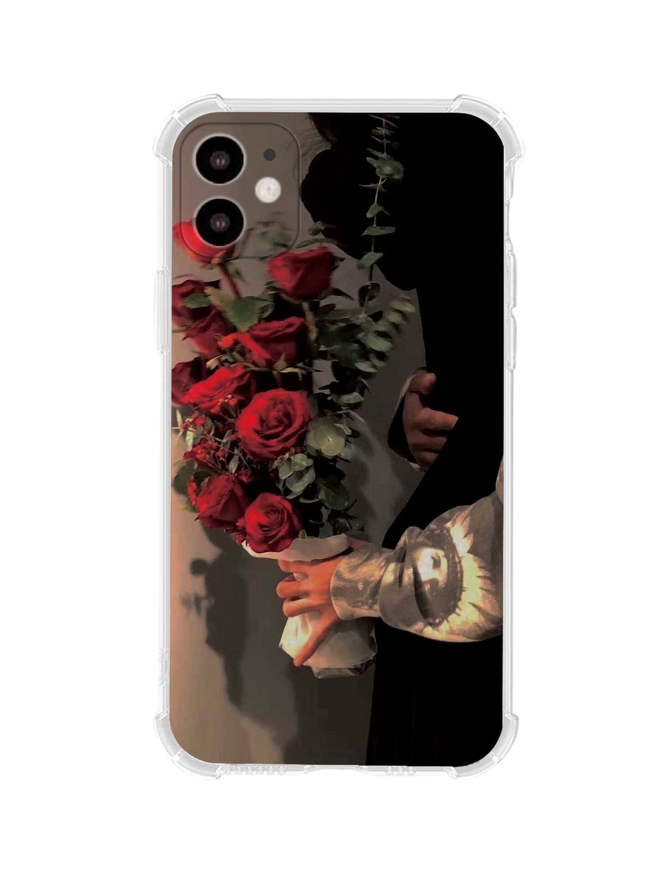 Handyhülle mit Rosenmuster, kompatibel mit iPhone 15/15Pro/15Plus/15Promax