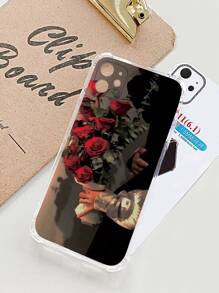 Handyhülle mit Rosenmuster, kompatibel mit iPhone 15/15Pro/15Plus/15Promax