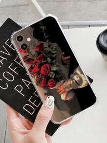 Handyhülle mit Rosenmuster, kompatibel mit iPhone 15/15Pro/15Plus/15Promax