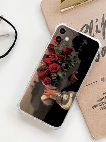 Handyhülle mit Rosenmuster, kompatibel mit iPhone 15/15Pro/15Plus/15Promax