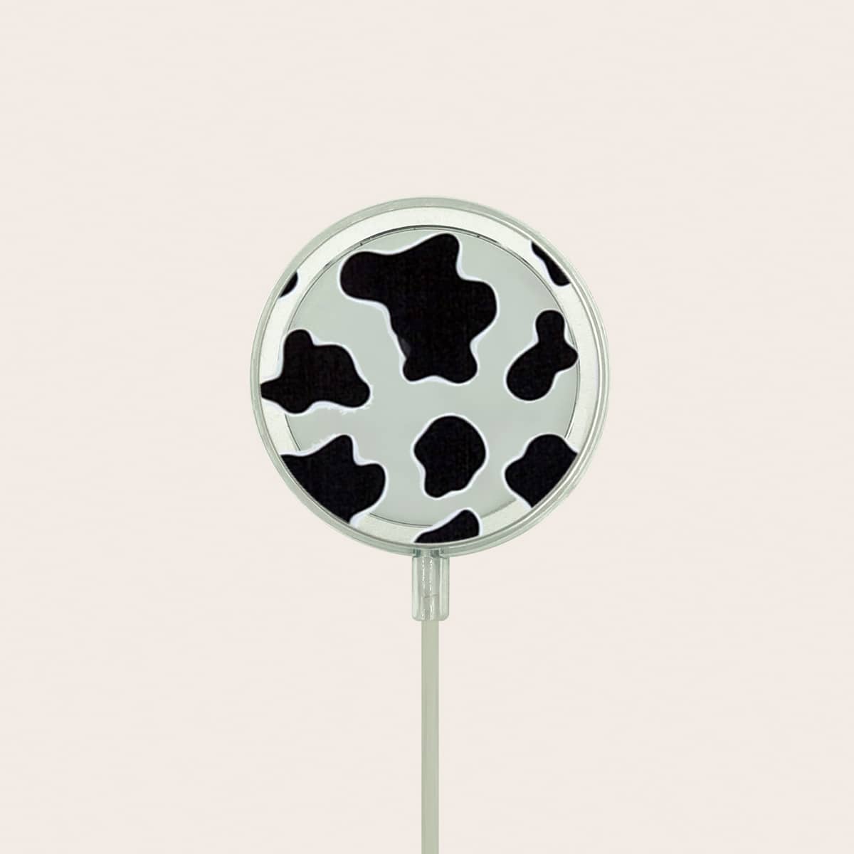 

Cow Pattern Clear Magsafe Case, Multicolor