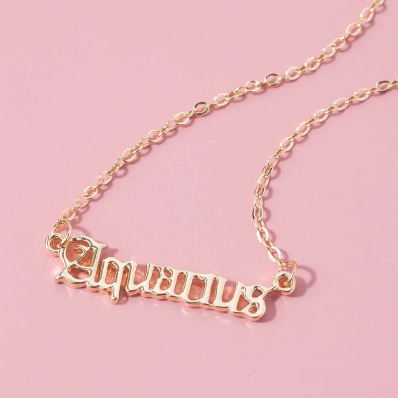 

Letter Pendant Necklace, Gold