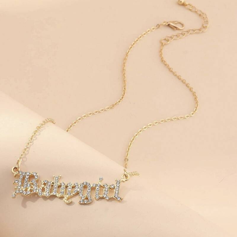 

Letter Pendant Necklace, Gold