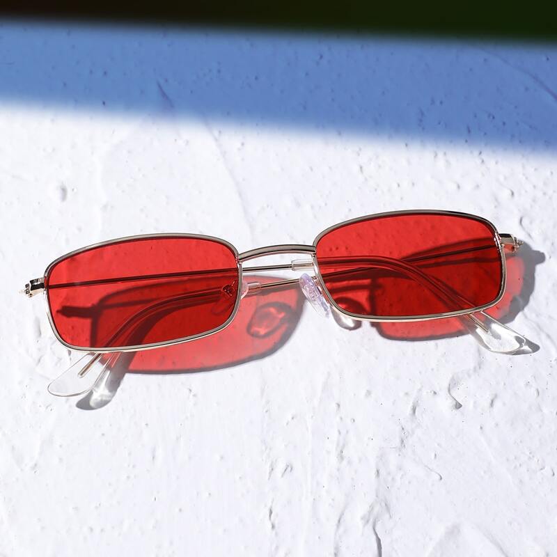 

Rectangle Metal Frame Sunglasses