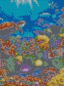 Marine Life Pattern Diamond Painting Without Frame - Multicolor - View 2
