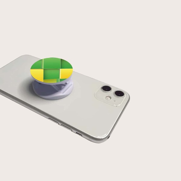 

Geometric Pattern Pop-Out Phone Grip, Multicolor