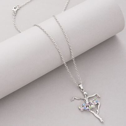 女孩芭蕾舞女孩吊墜項鍊