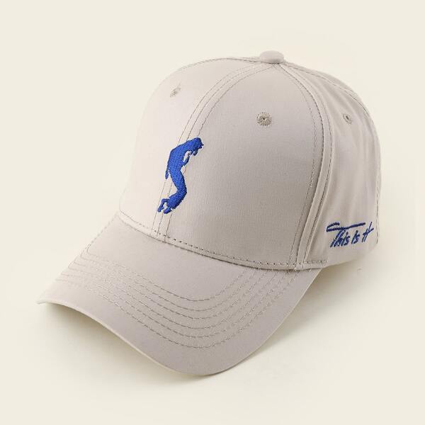 

Figure Embroidery Baseball Cap, Khaki