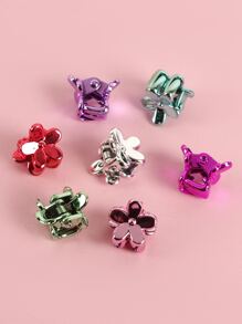 70pcs Toddler Girls Plain Hair Claw - Multicolor - View 5