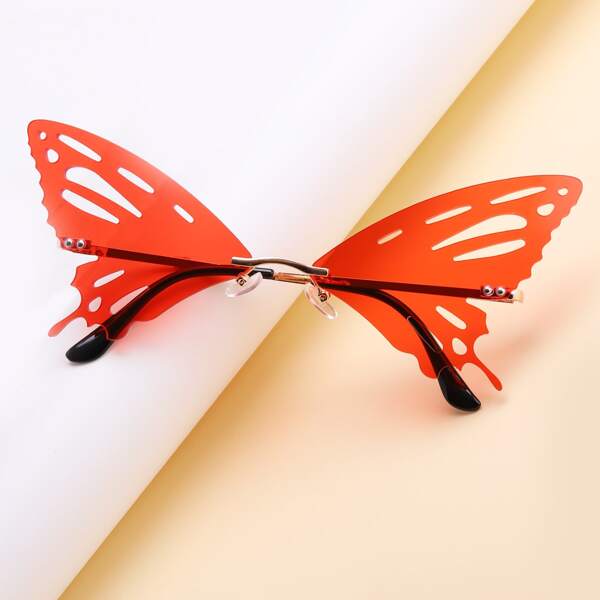 

Butterfly Design Tinted Lens Sunglasses